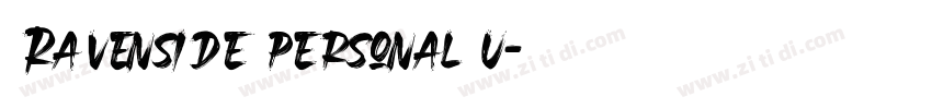 Ravenside personal u字体转换